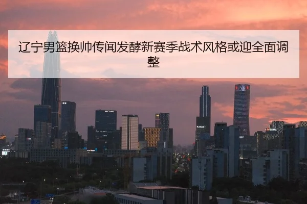辽宁男篮换帅传闻发酵新赛季战术风格或迎全面调整